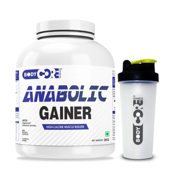 anabolic gainer 2kg NEW FRONT + SHAKER