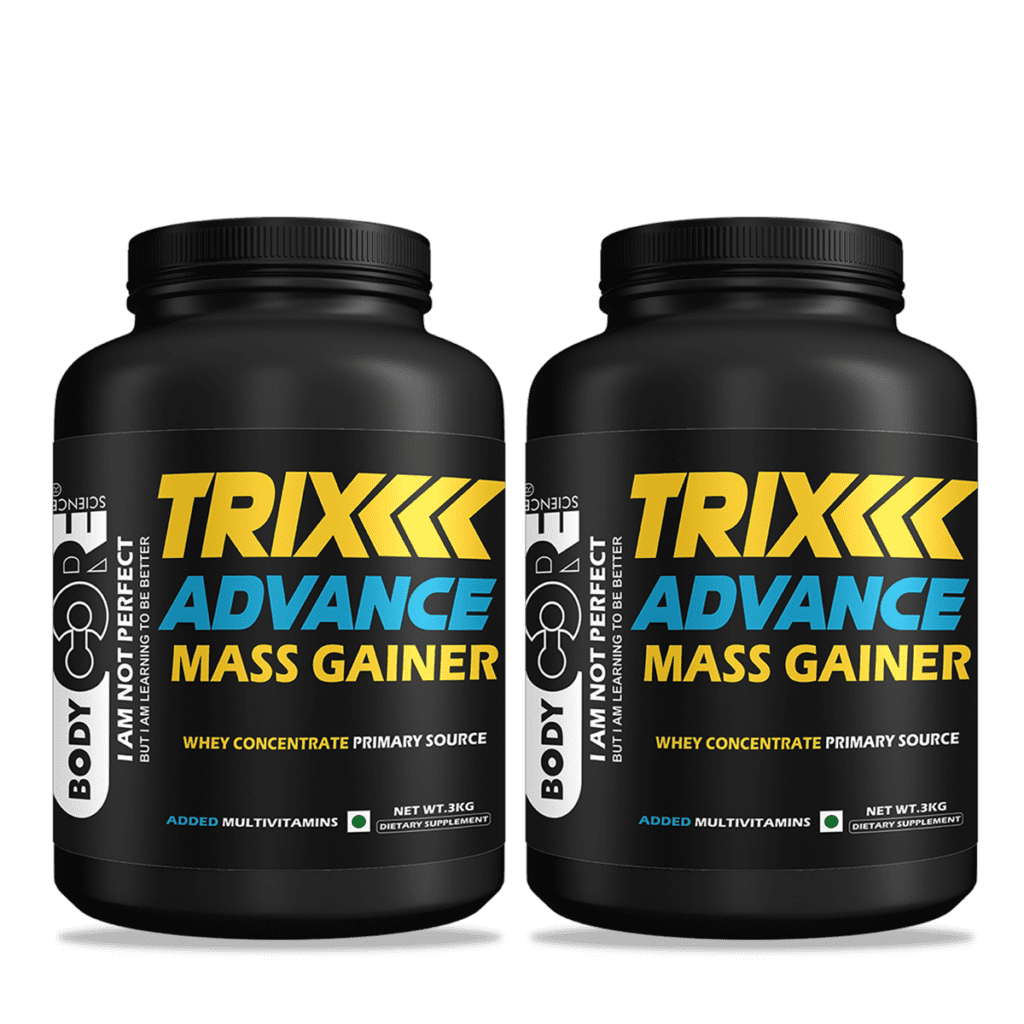 trixx mass gainer 3kg pack of 2